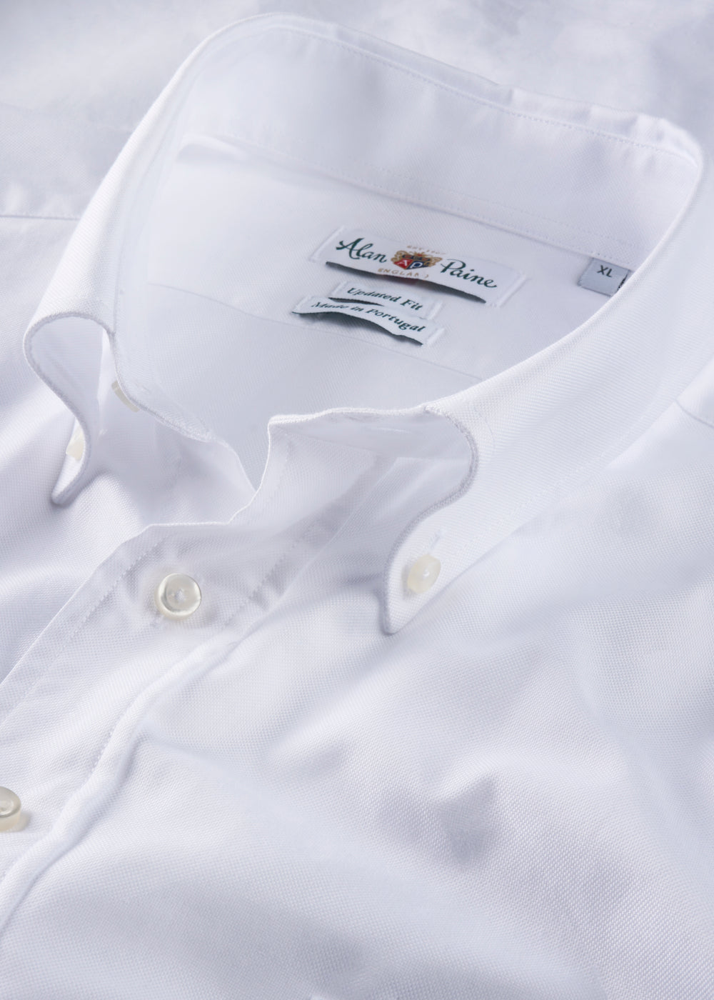 Men's Cotton Long Sleeve Shirt in White