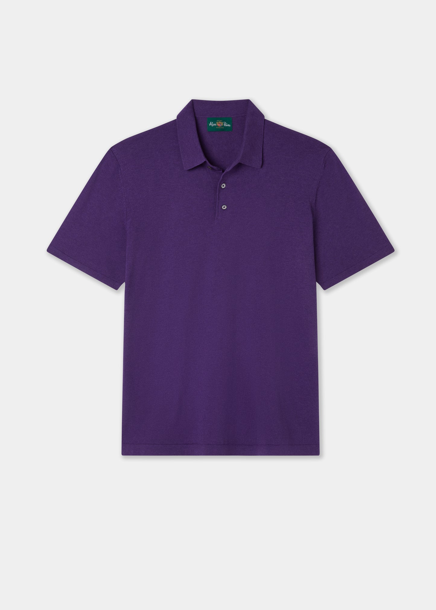 Men's Cotton Polo Shirt in Dark Purple