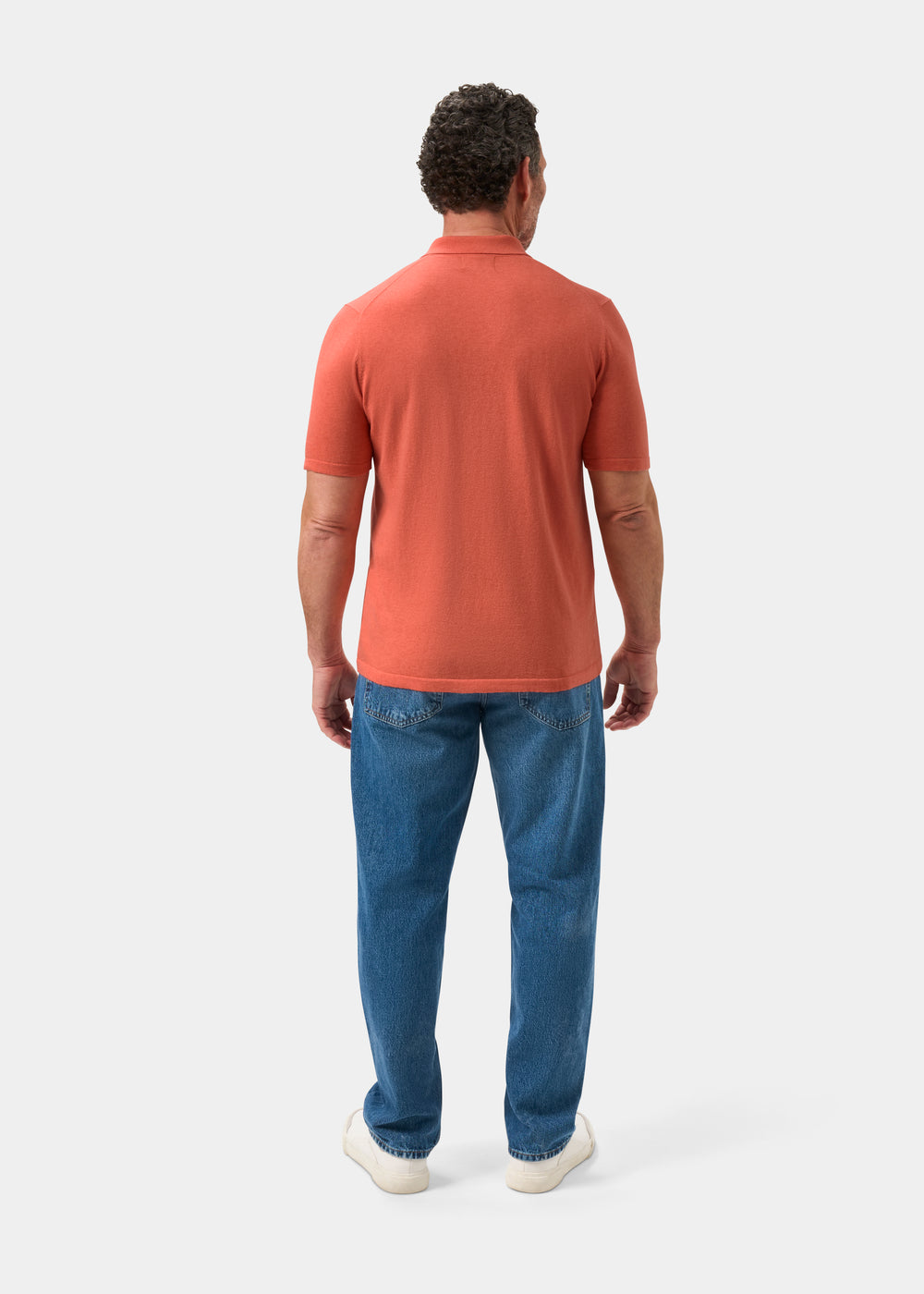 Men's Luxury Cotton Polo Shirt In Melba