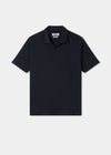 Men's Cotton Open Collar Polo Shirt in Navy