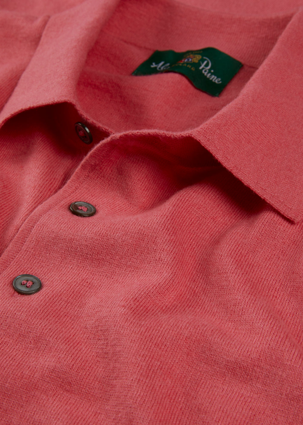 Men's Cotton Polo Shirt in Pink
