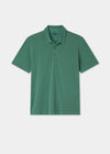 Men's Pique Cotton Polo Shirt in Green