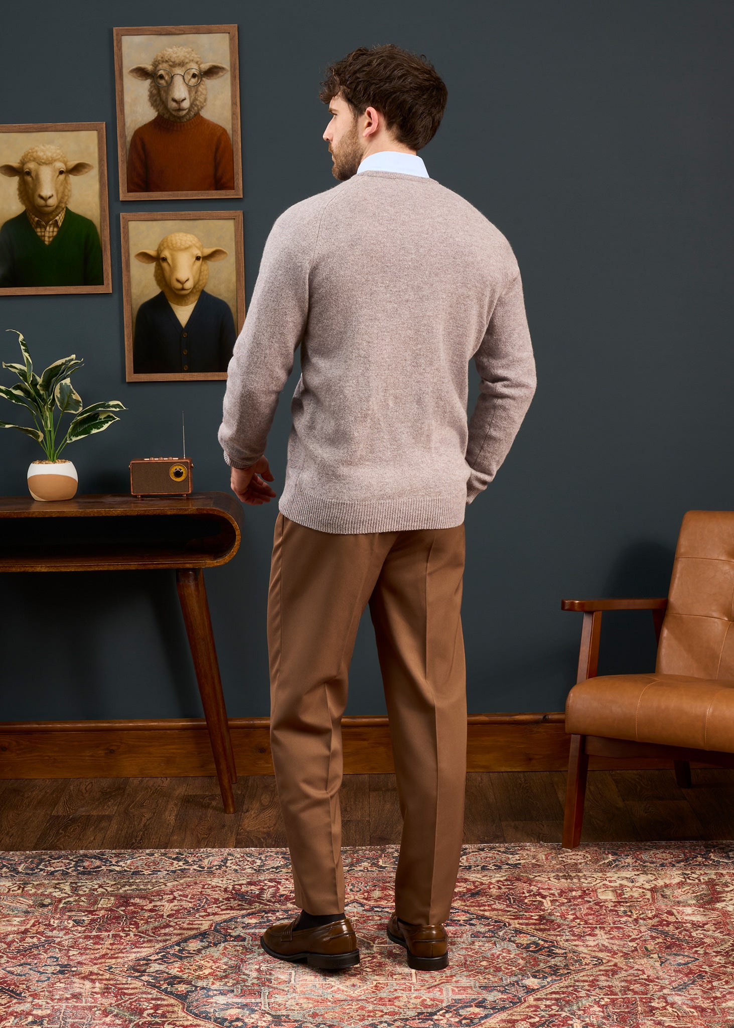 Mens-Lambswool-Crew-Neck-Regular-Fit-Fusion