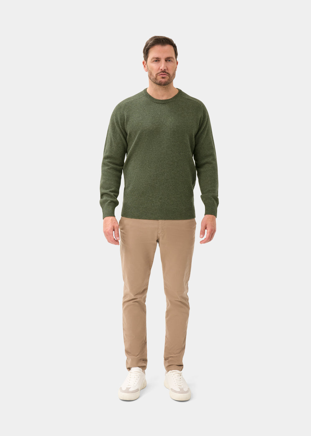 Men's Lambswool Crew Neck Jumper in Landscape