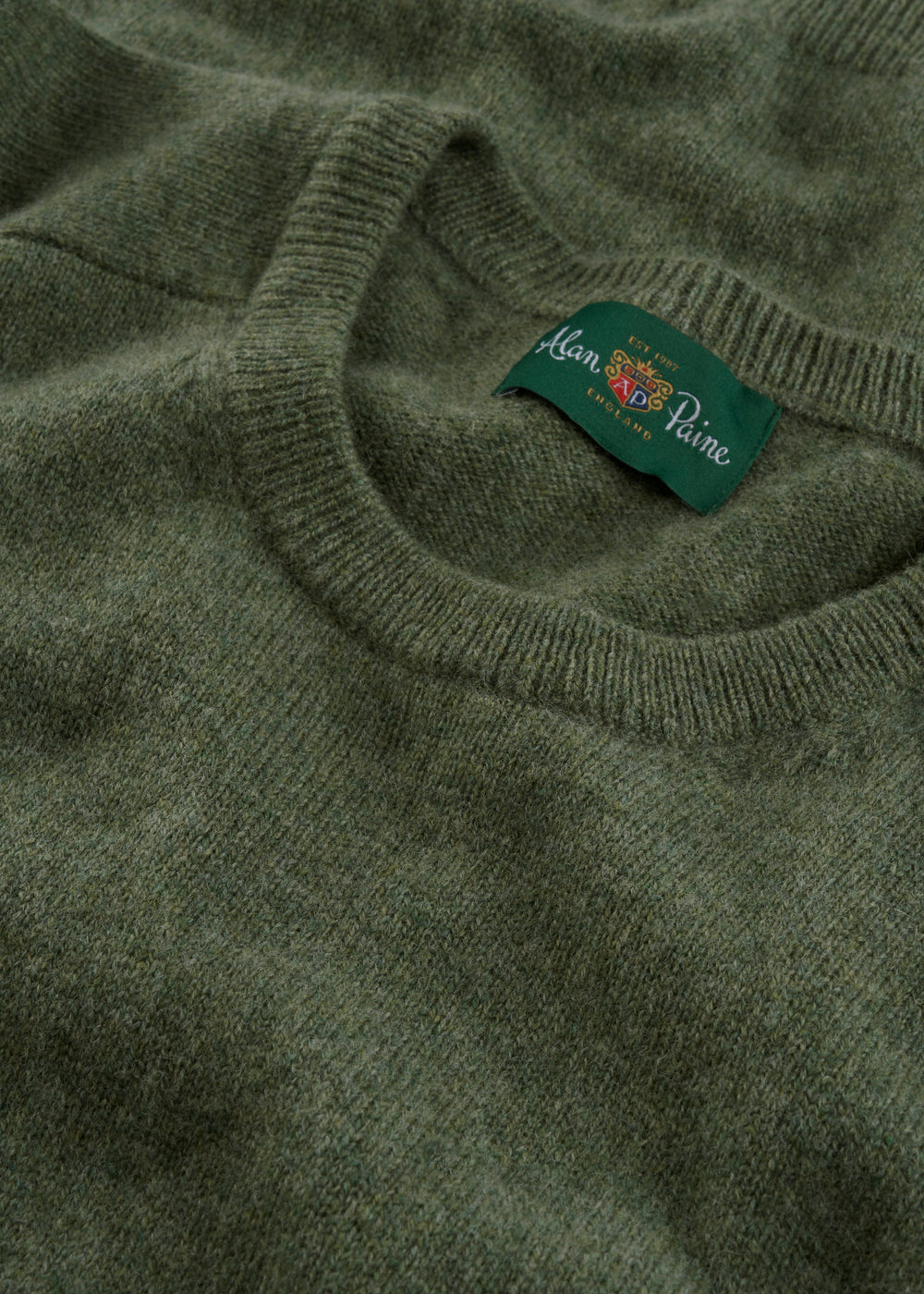 Men's Lambswool Crew Neck Jumper in Landscape