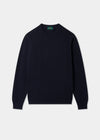 Men's Lambswool Crew Neck Jumper in Navy
