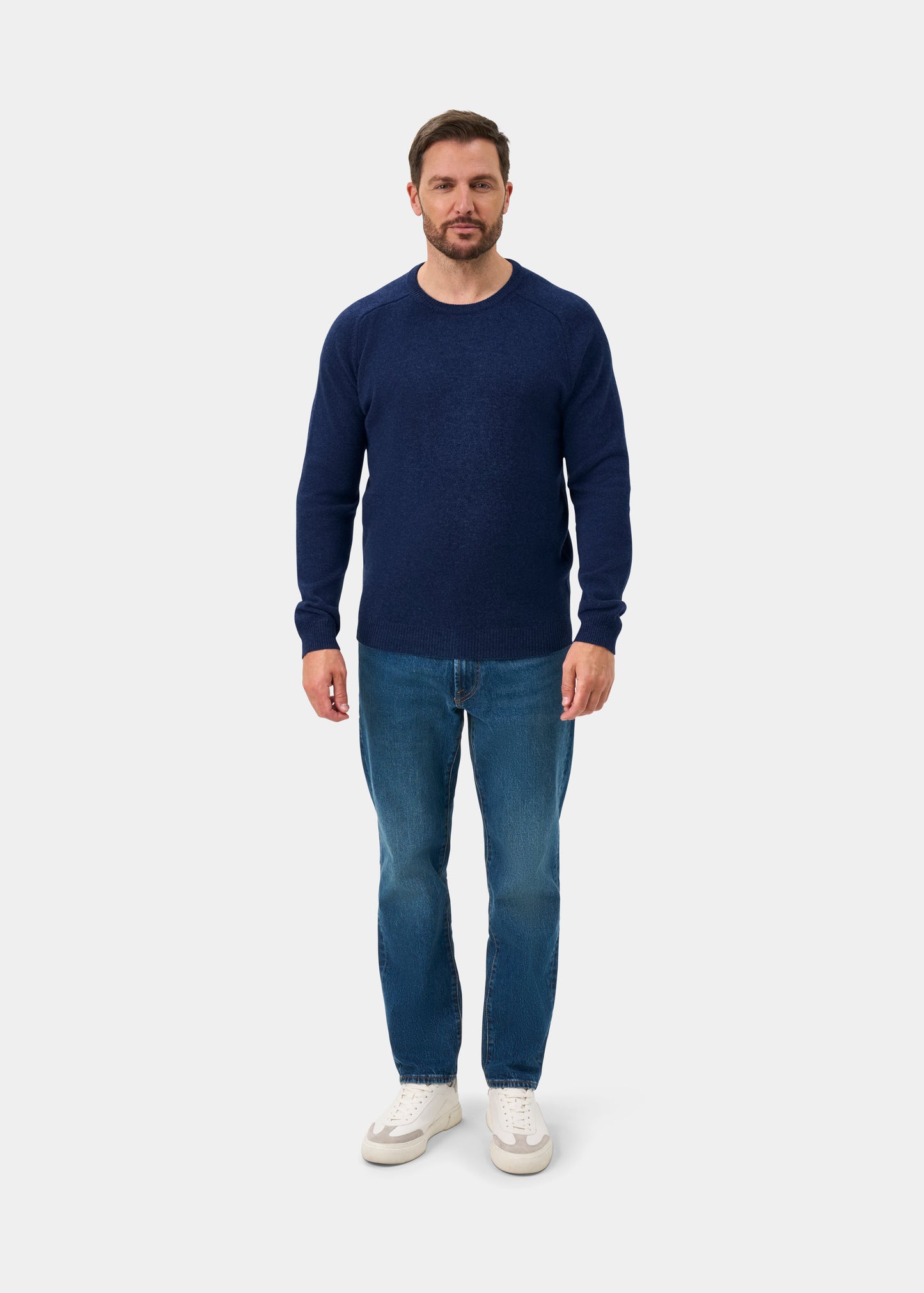 Lenzie Men's Lambswool Jumper In Rhapsody - Regular Fit