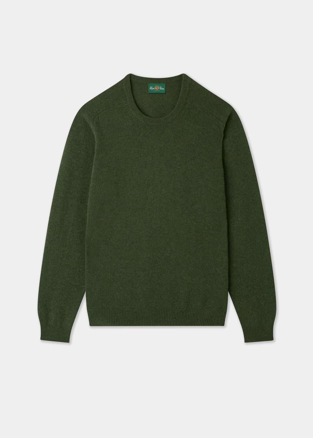 Men's Lambswool Crew Neck Jumper in Rosemary