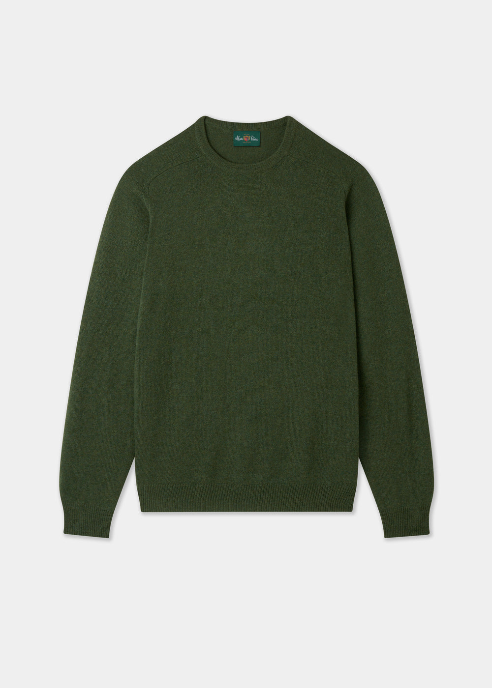 Men's Lambswool Crew Neck Jumper in Rosemary
