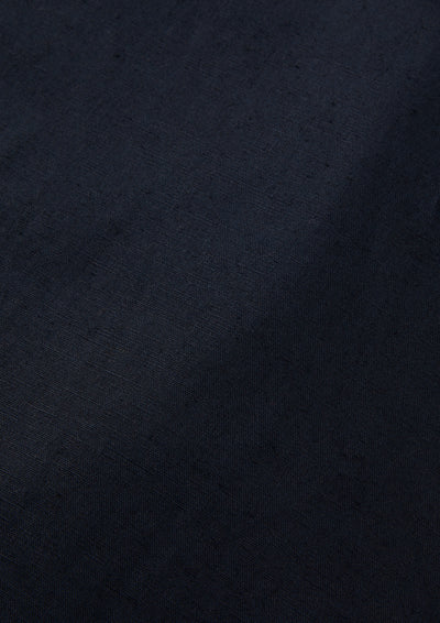 Men's Linen Cotton Bomber Jacket in Navy