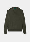 Dark green vee neck jumper