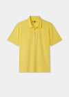 Men's Pique Cotton Polo Shirt in Yellow