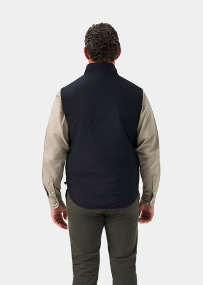Swifthall Reversible City Gilet In Navy and Beige