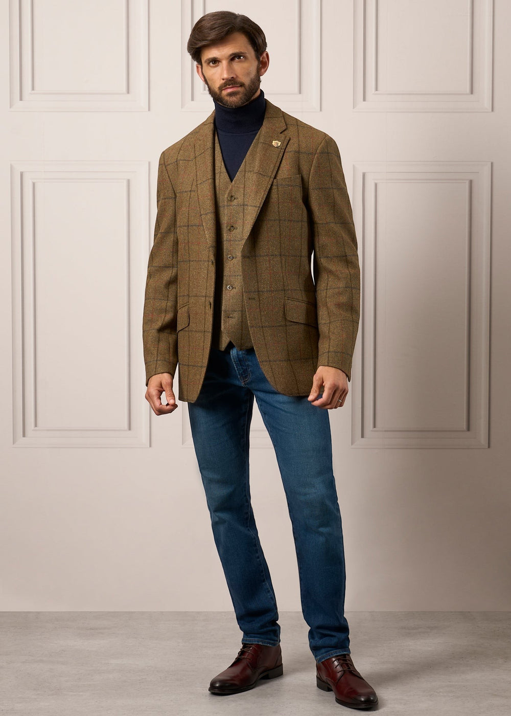 Mens-Tweed-Waistcoat-Combrook-Thyme