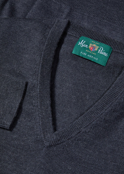 Maglione Millbreck in lana merino da uomo in antracite - Vestibilità regolare