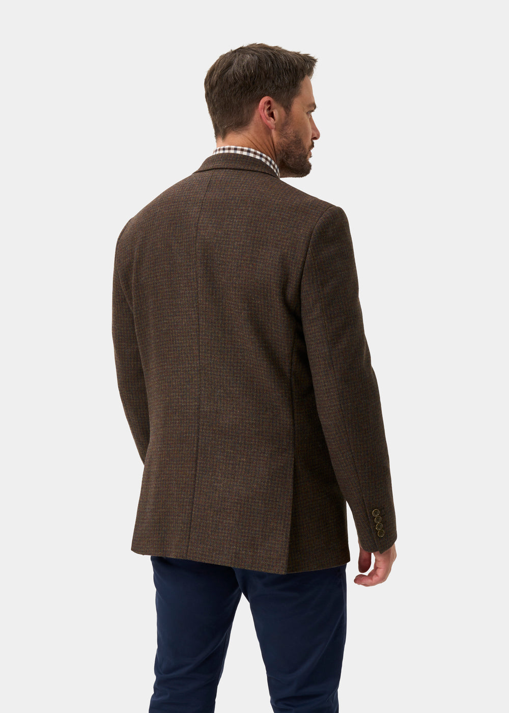 Surrey da uomo Tweed Acqua Repellent Foderato Blazer in Bramble  -  Vestibilità regolare