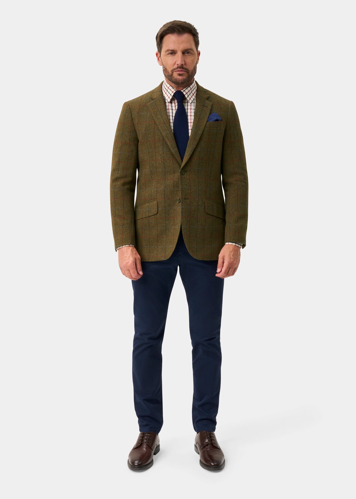 Surrey Men's Tweed Water Repellent Lined Blazer in Hawkswood  -  Regular Fit