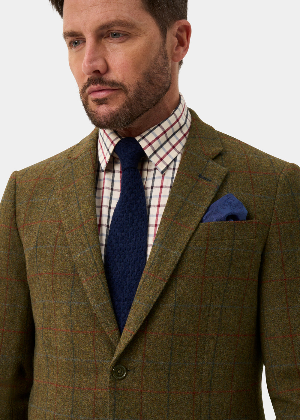 Surrey Men's Tweed Water Repellent Lined Blazer in Hawkswood  -  Regular Fit