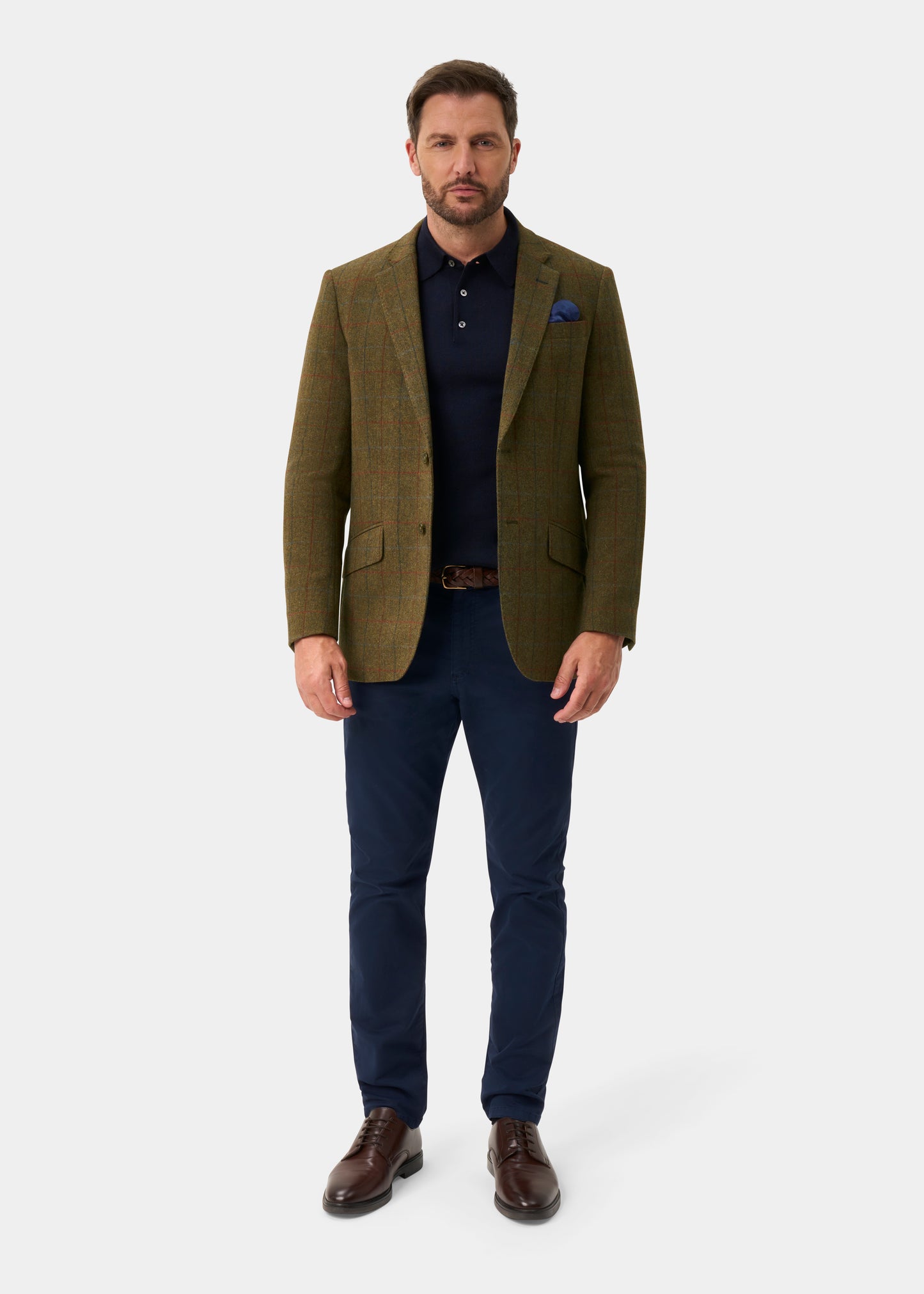 Surrey Men's Tweed Water Repellent Lined Blazer in Hawkswood  -  Regular Fit