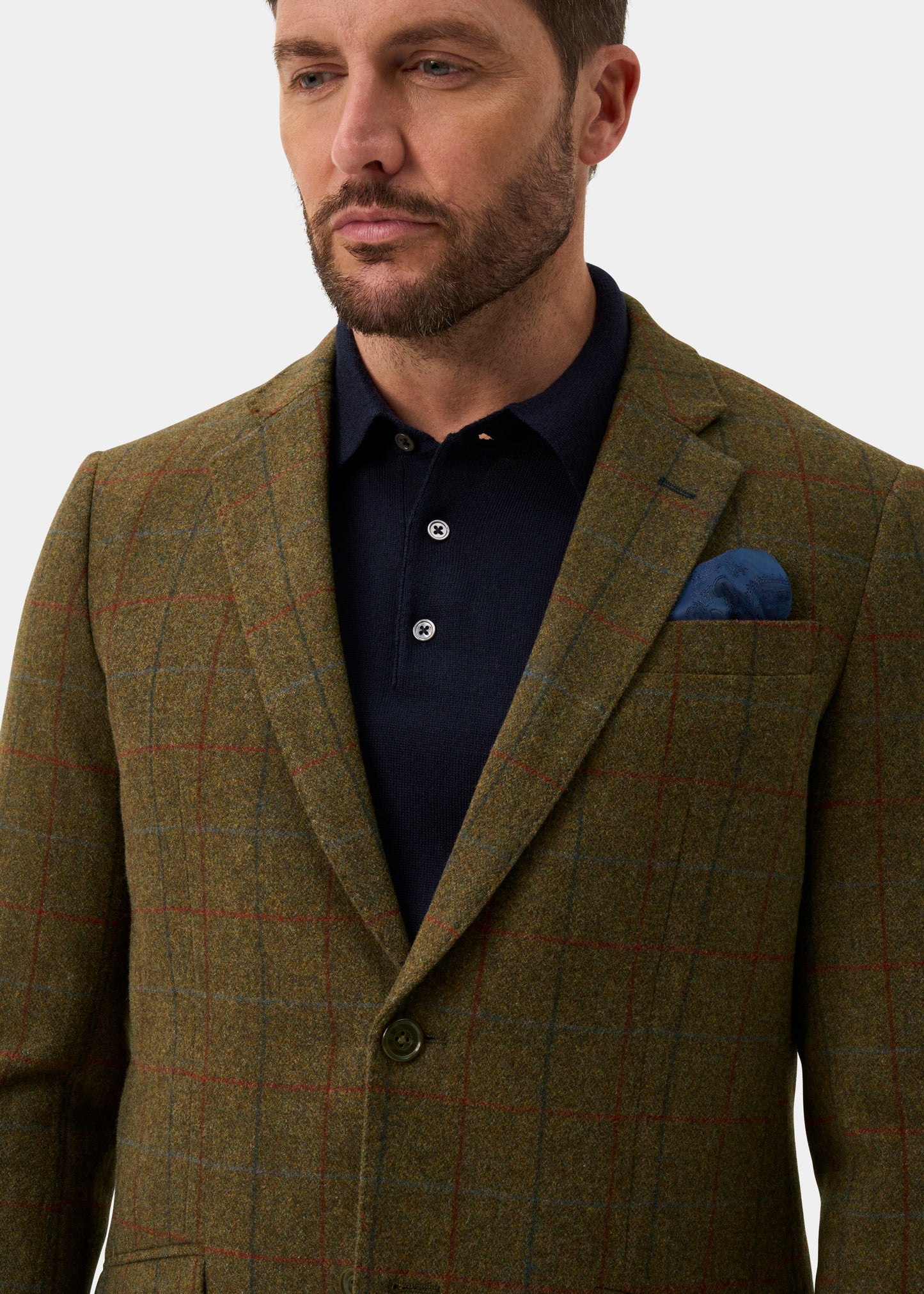 Surrey Men's Tweed Water Repellent Lined Blazer in Hawkswood  -  Regular Fit