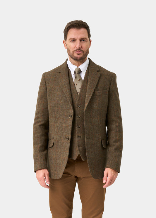 Surrey da uomo Tweed Foderato Blazer In Field Maple - Vestibilità regolare