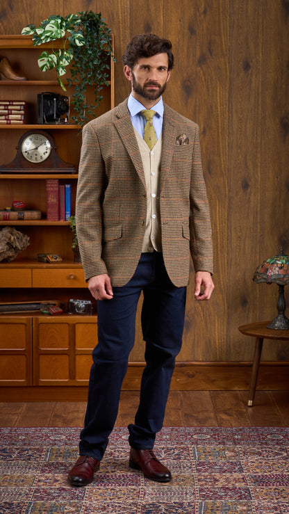 Cardigan Geelong in lana d'agnello da uomo in colore naturale - Vestibilità classica