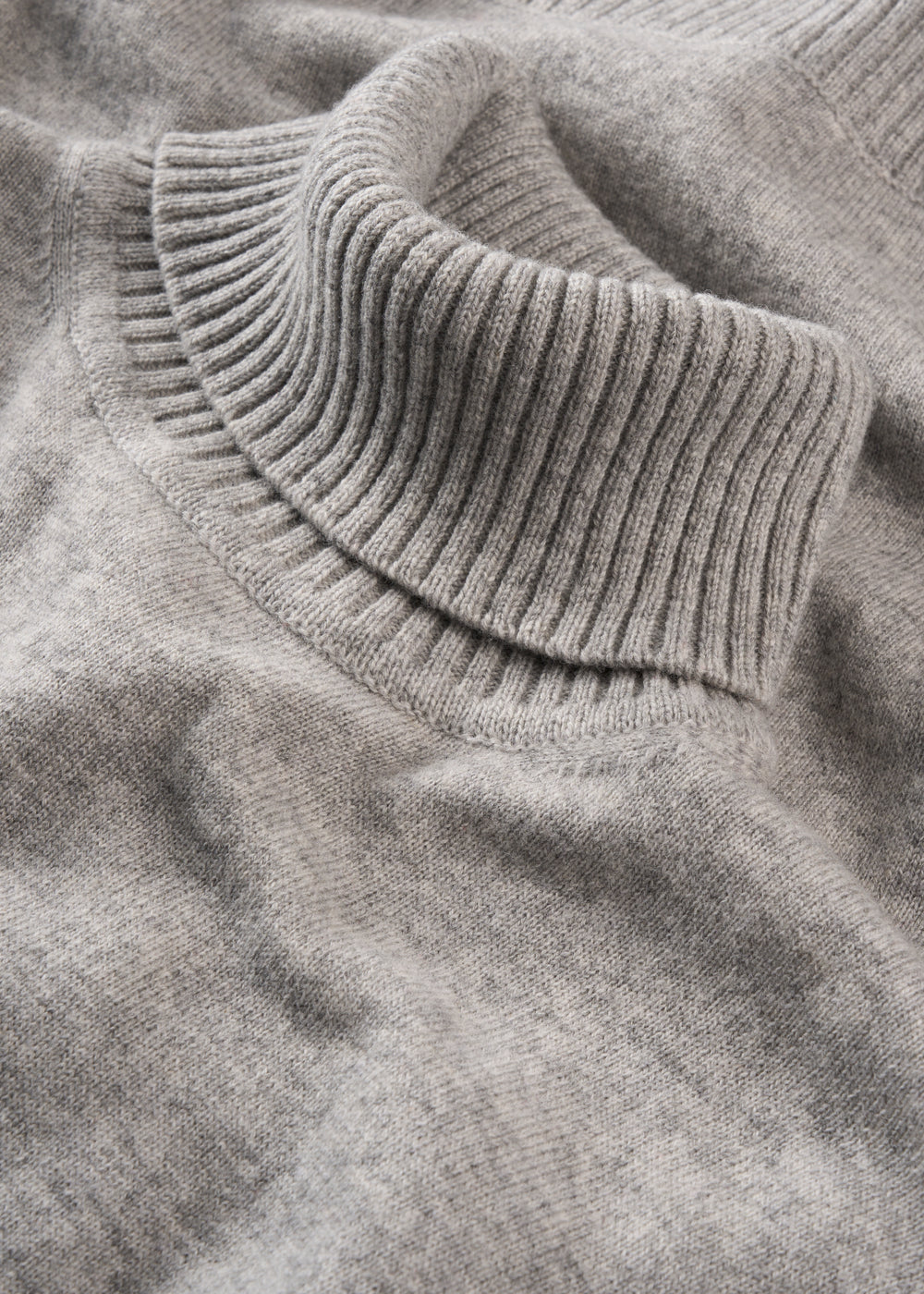 Alexa Ladies Wool and Cashmere Roll Neck In Husky