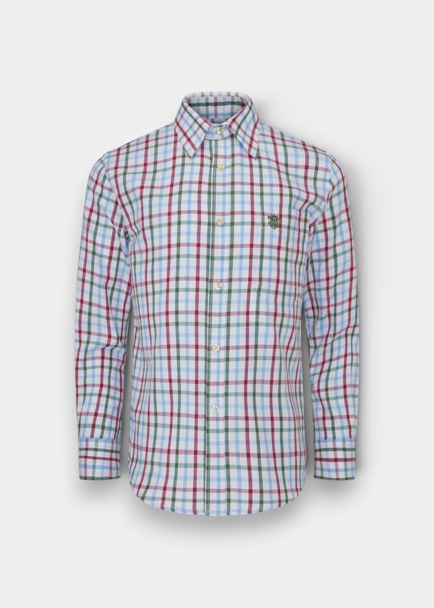 Ilkley Children's Check Country Shirt In Wine