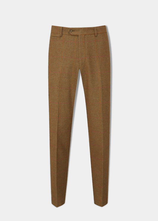 Pantaloni in tweed da uomo Combrook in biancospino - Vestibilità regolare