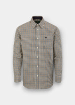 Aylesbury Men's Blue and Brown Check Shirt - Regular Fit