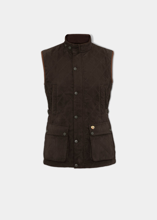 Gilet trapuntato per bambini Felwell in verde oliva - Vestibilità regolare