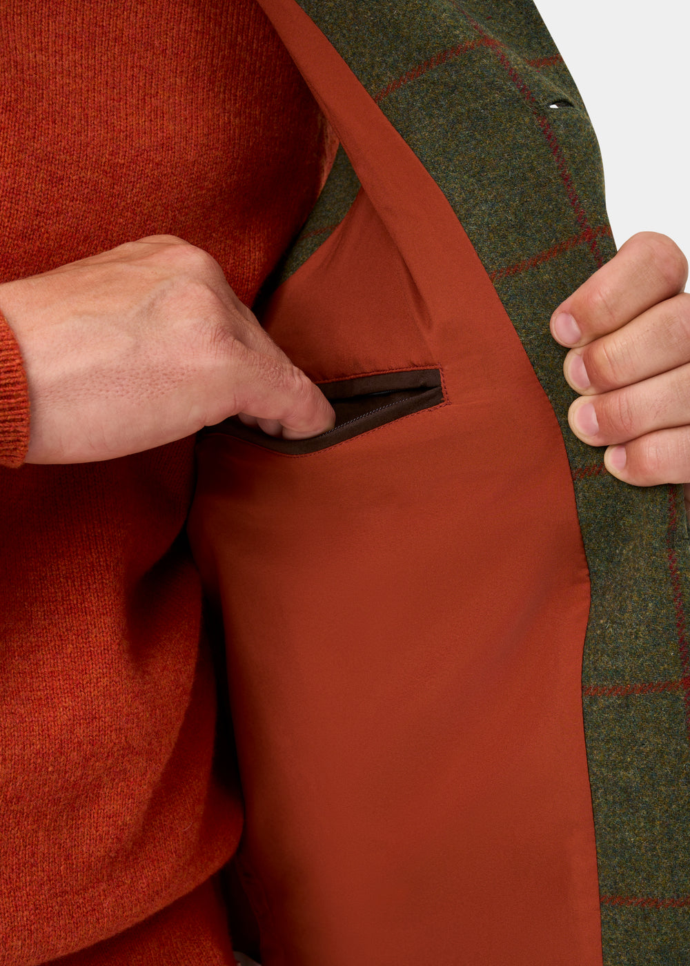 Combrook Men's Tweed Water Repellent Shooting Gilet in Reed -  Shooting Fit