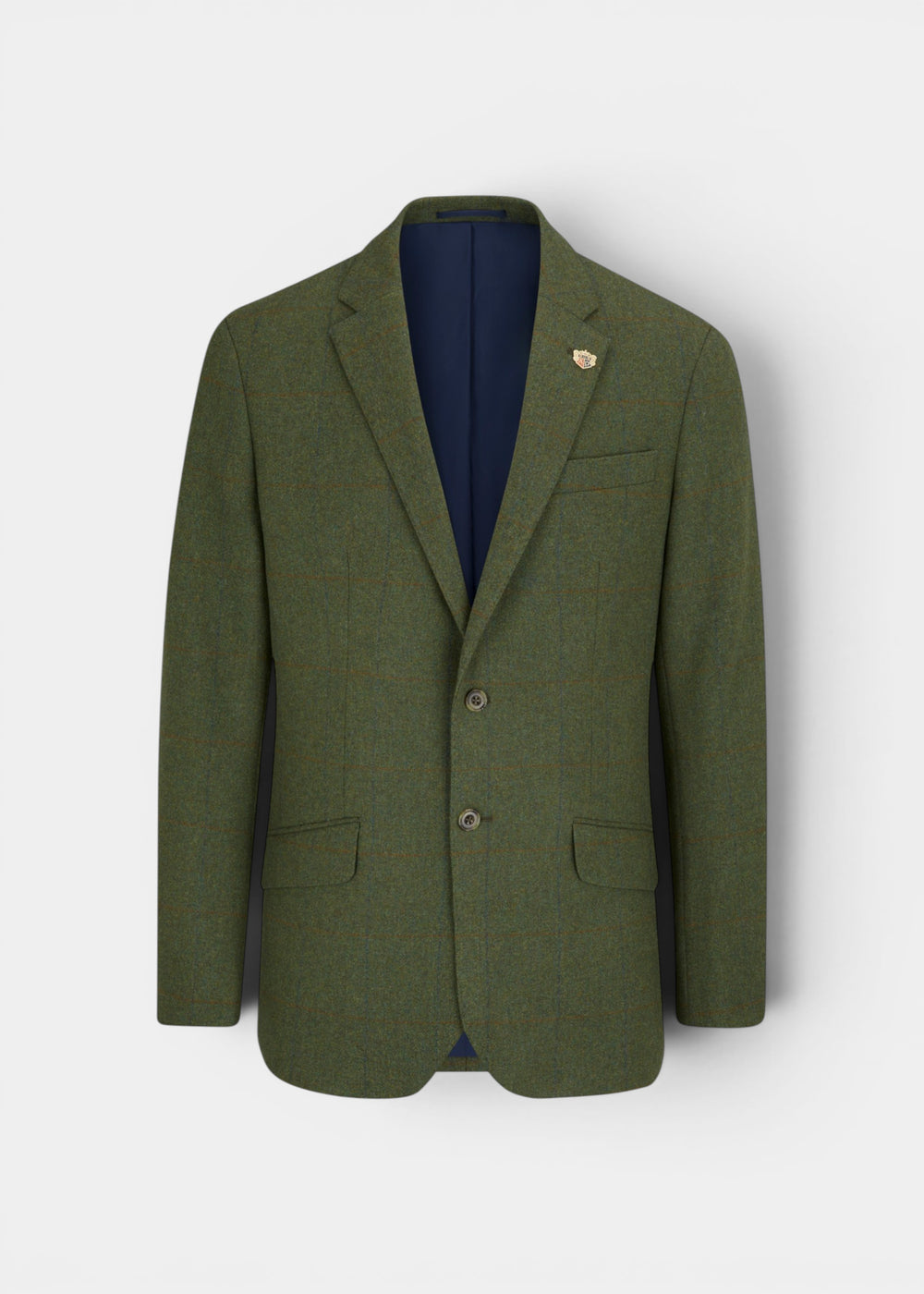 Combrook Men's Tweed Water Repellent Sports Blazer in Mariner - Regular Fit