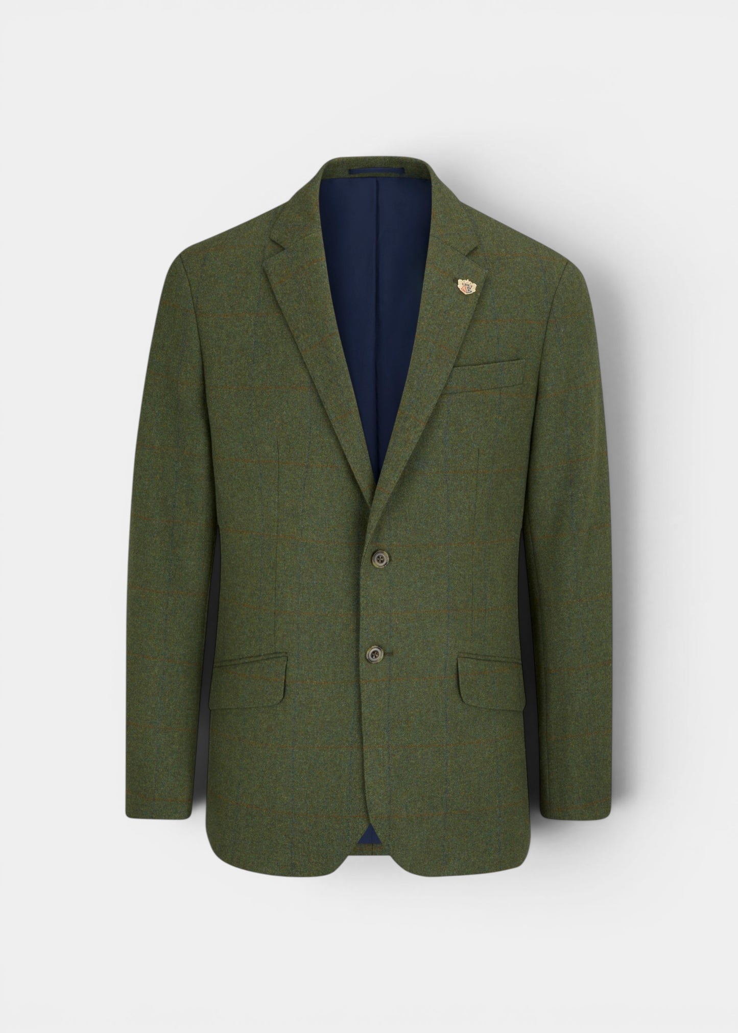 Combrook Men's Tweed Water Repellent Sports Blazer in Mariner - Regular Fit