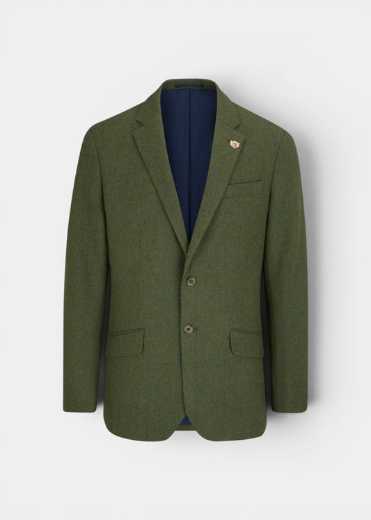 Combrook Men's Tweed Water Repellent Sports Blazer in Mariner - Regular Fit