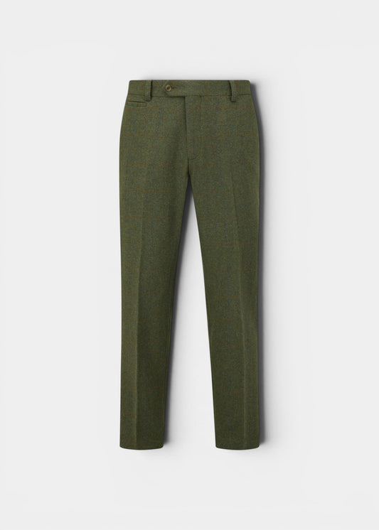 Combrook Men's Tweed Water Repellent Trousers in Mariner - Regular Fit