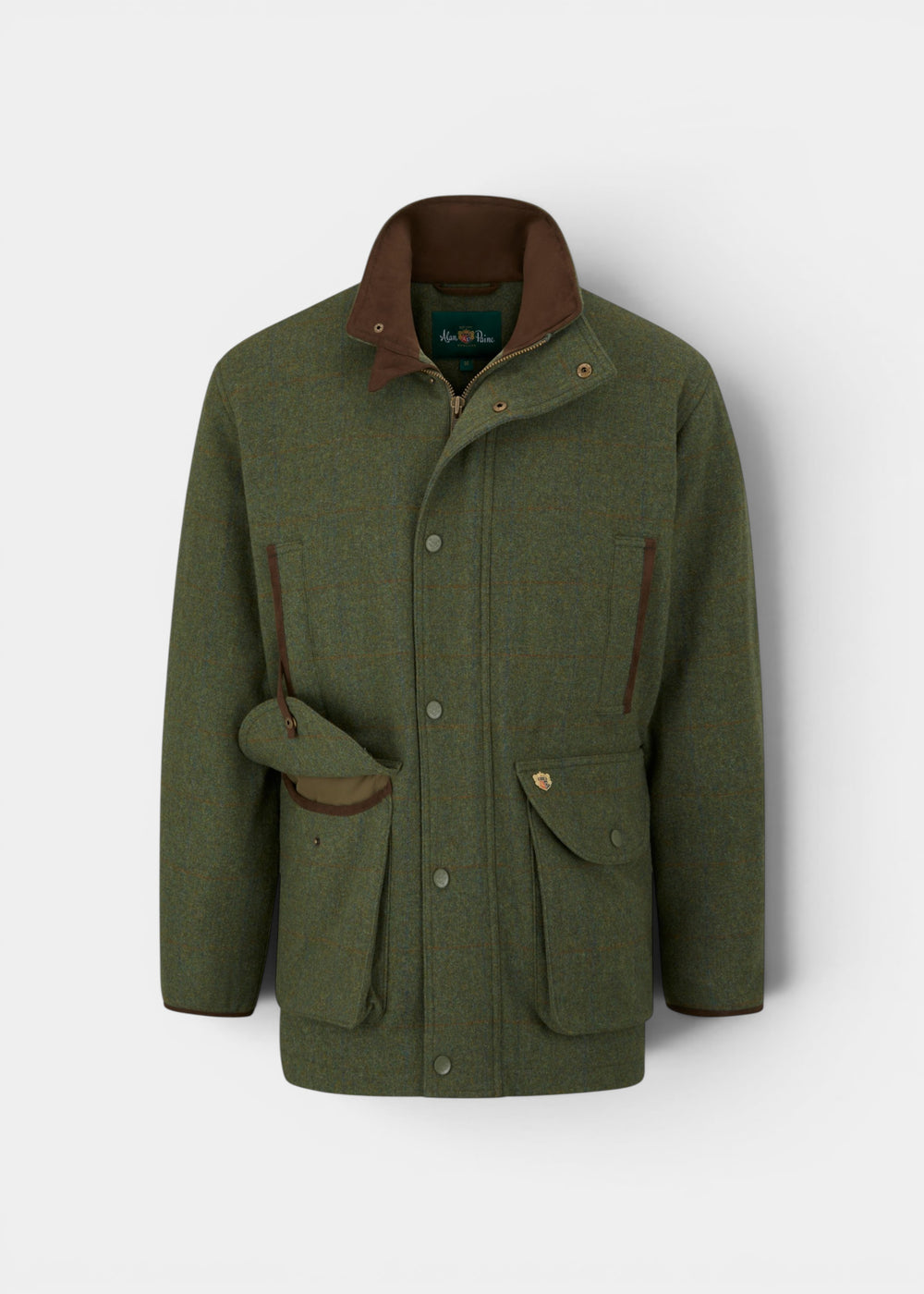 Combrook Men's Tweed Waterproof Shooting Field Coat in Mariner -  Shooting Fit