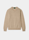 Beige sweater on a light gray background