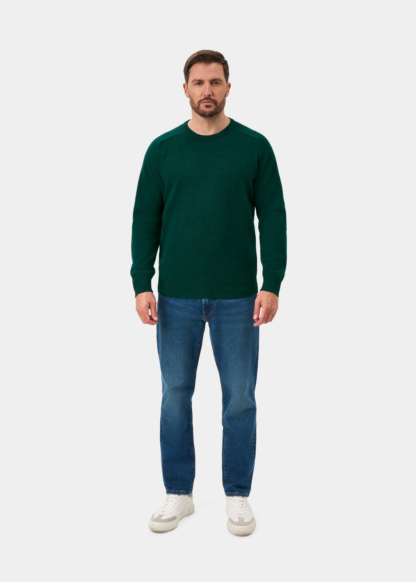 Dorset Men's Lambswool Jumper in Mallard - Classic Fit