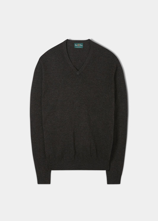 Maglione in lana Albury Geelong color cacao - Vestibilità regolare