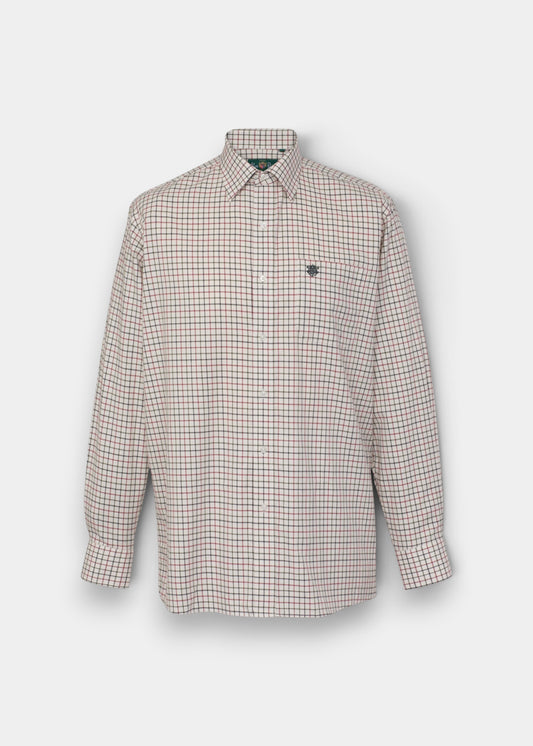 Ilkley Men's Country Check Red Shirt - Shooting Fit