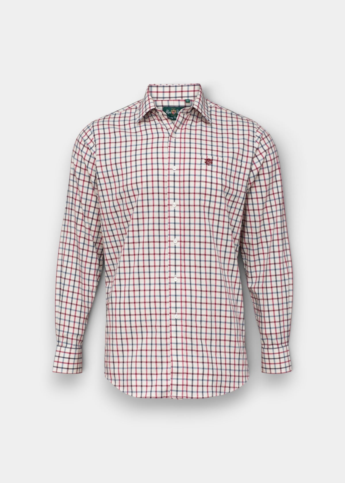 Ilkley Men's Red Check Shirt - Shooting Fit