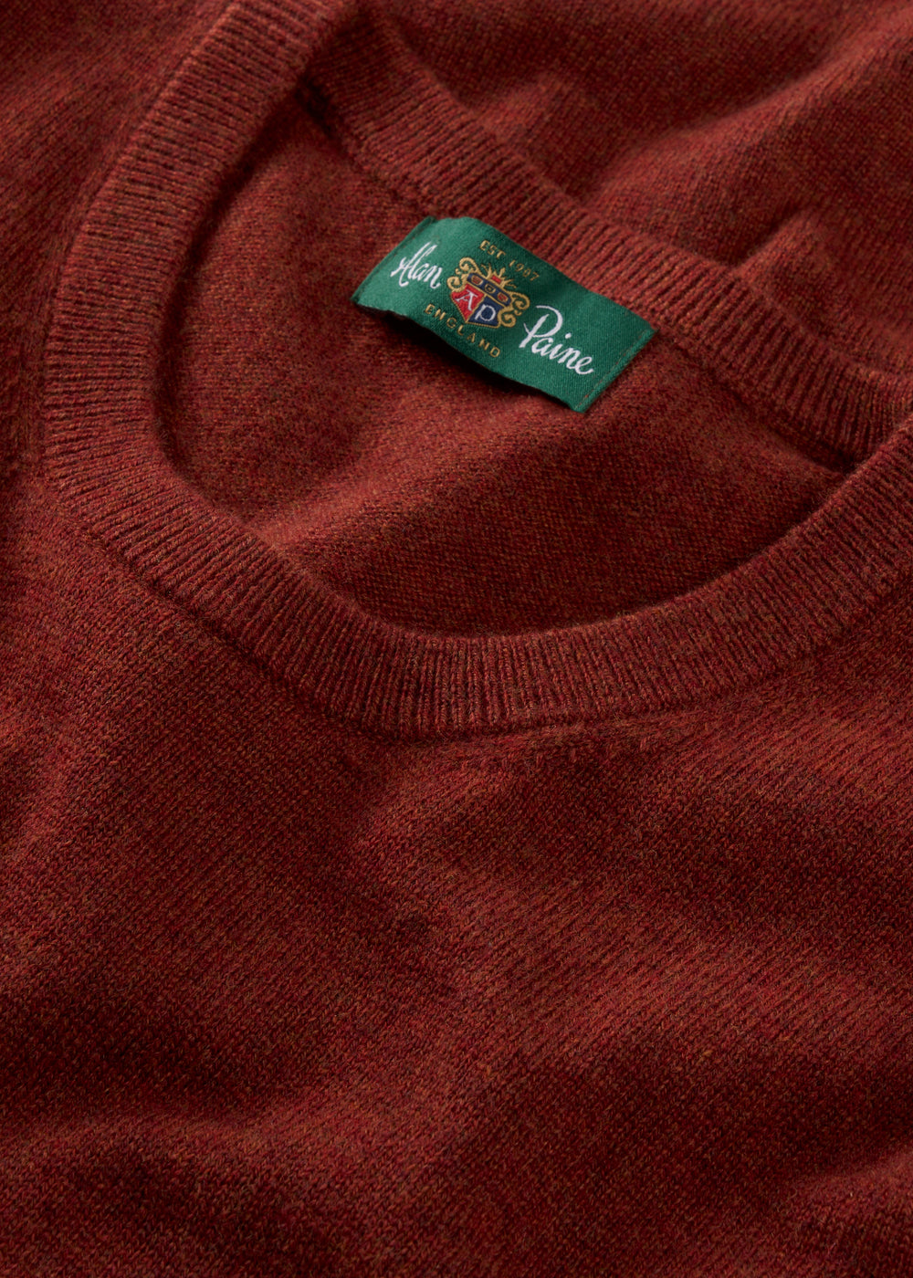 Ivy Ladies Wool and Cashmere Crew Neck Jumper in Autumn