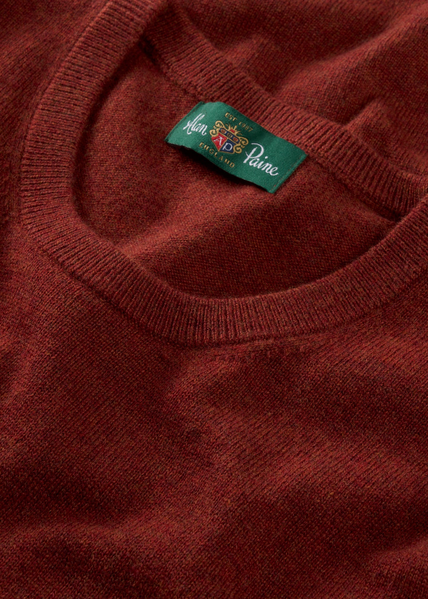 Ivy Ladies Wool and Cashmere Crew Neck Jumper in Autumn