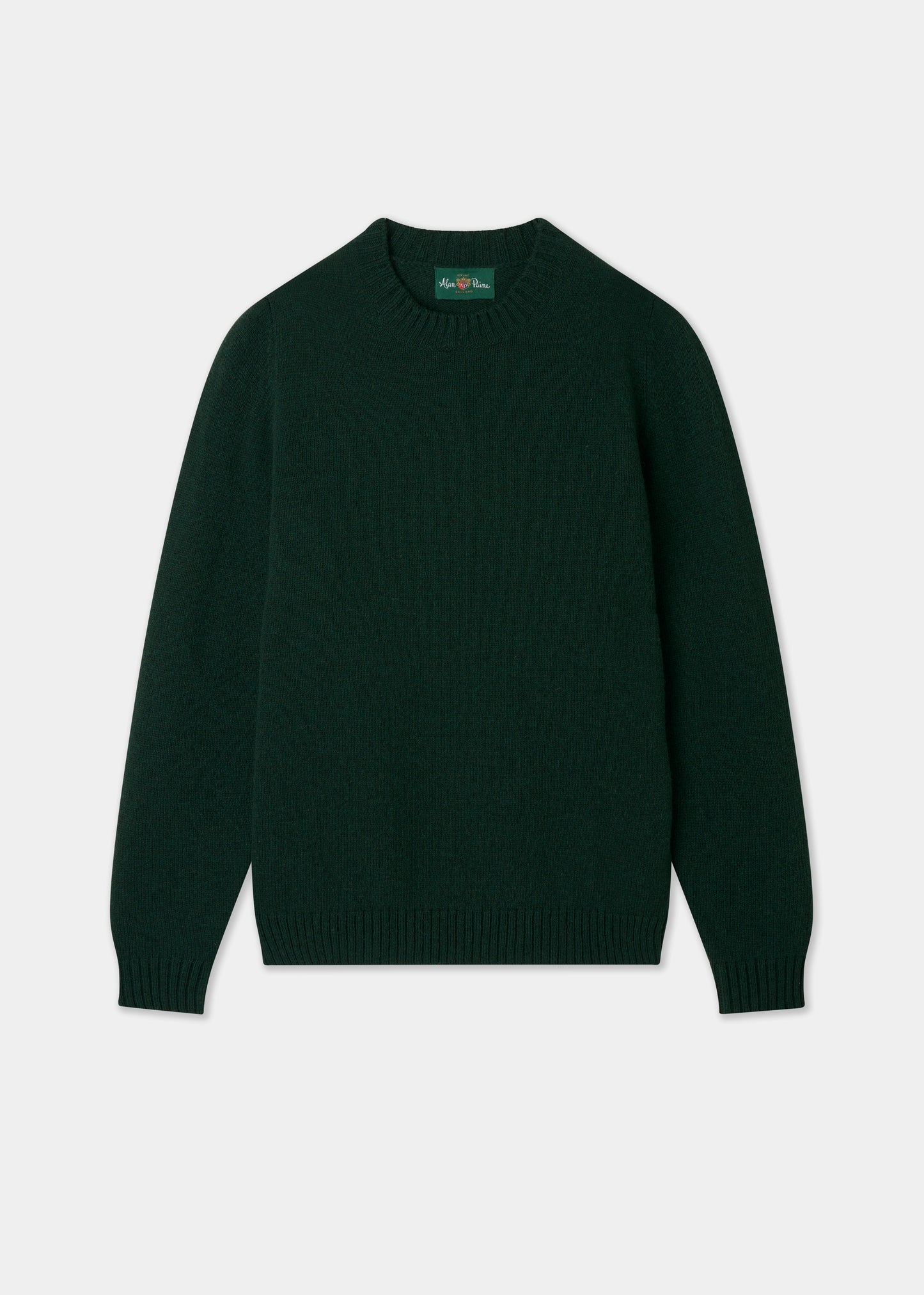 Men's Shetland Wool Crew Neck Jumper in Cossack