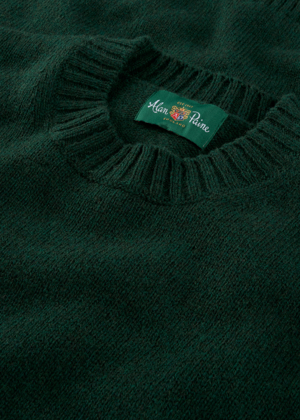Men's Shetland Wool Crew Neck Jumper in Cossack