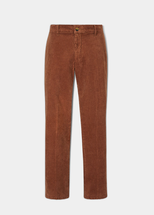 Pantaloni da Uomo in Cordone di Tabacco
