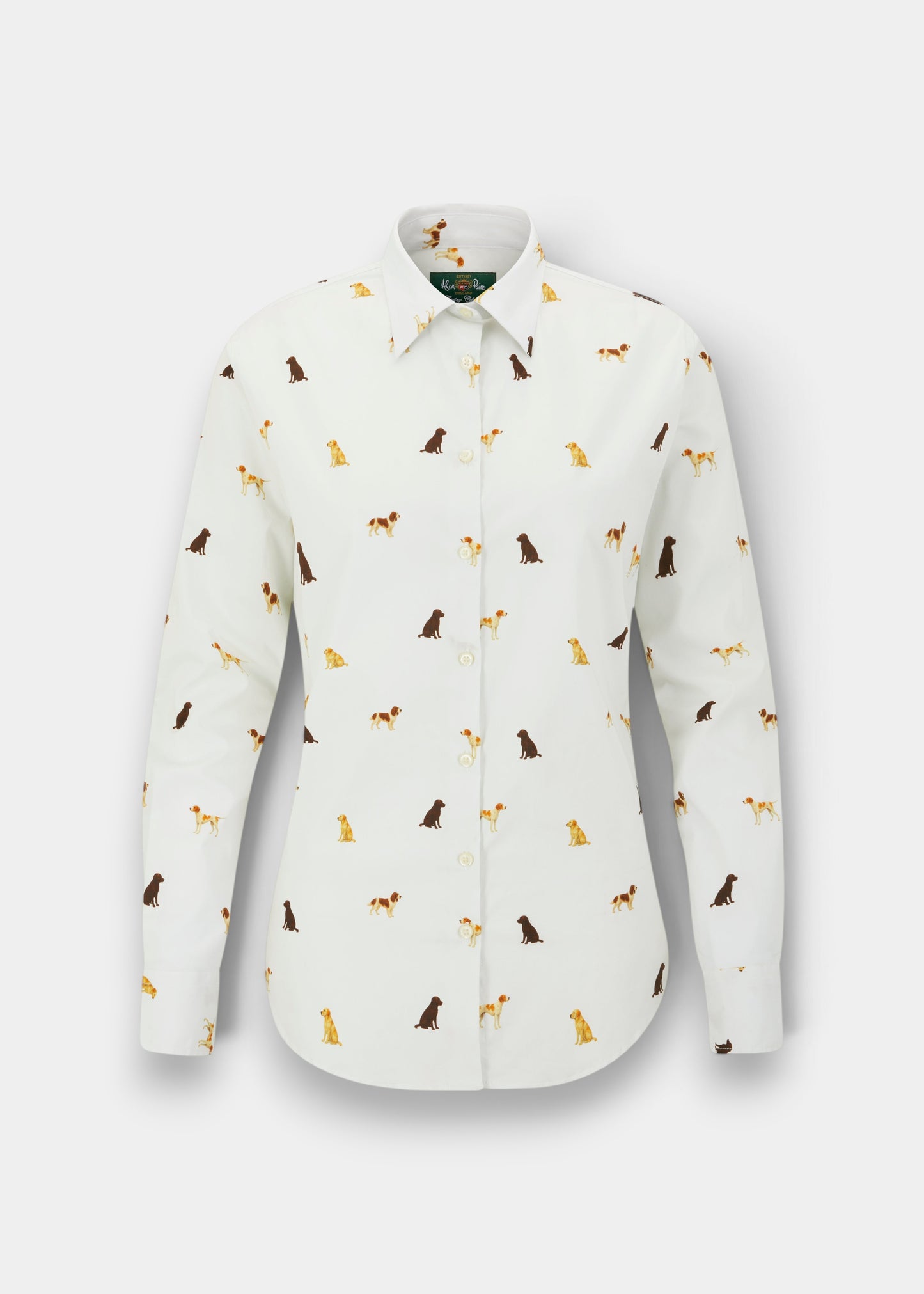 Lawen Ladies Printed Cotton Shirt - Gun Dog Print