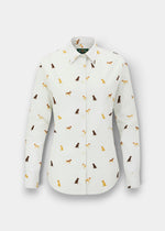 Lawen Ladies Printed Cotton Shirt - Gun Dog Print