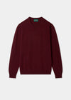Red jumper on a white background
